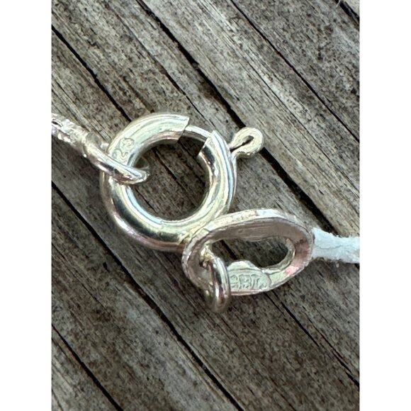 Vintage Sterling Silver Bear Fetish Pendant Necklace 30" - Picture 6 of 8